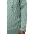 thumbnail image 5 of X RAY JEANS Mens Cable Knit Cowl Neck Sweater, Sage, M, 5 of 5