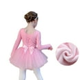 thumbnail image 2 of LYMAYTER Ballet Leotards for Girls Long Sleeve Ballet Dress 3Y-11Y Toddler Short-Sleeved Dance Outfit, 2 of 8