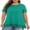 Dark Green, variant on Cueply Plus Size Tops for Women Summer Casual Womens Short Sleeve Crew Neck Lace Shirts Tunic Blouses