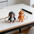 thumbnail image 2 of Cute Monkey Doll Keychain, Deformable Stuffed Animal Keyring, Durable Plush Bag Charm for Keys & Backpacks, Novelty Gift for Kids & Adults, 2 of 6