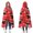 Red Cartoon Dinosaurs-1, variant on Wearable Blanket,Rainbow Dinosaurs Tiny Plants Hooded Wearable Flannel Blanket for Adults & Teens,Winter Poncho Shawl Wrap Cape Cozy Anti-Pill,50"x60"