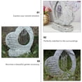 thumbnail image 3 of OULII Pierre Tombale pour Chat en Résine Grise pour Usage Intérieur 1Ensemble, 3 of 6
