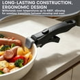thumbnail image 2 of Removable Cookware Handle for Pots and Pans, Detachable Replacement Handle with One-Button Release, Universal Style Grip for Compatible Cookware, 2 of 6