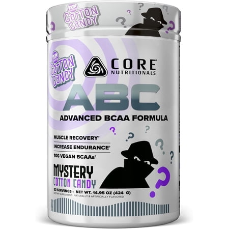Core Nutritionals ABC Advanced BCAA Supplement 20 Servings (FUN SWEETS - Mystery Cotton Candy)