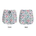 thumbnail image 6 of Uemuo Colorful Shark Pattern Women's Athletic Shorts High Waisted Running Shorts with Liner Pockets Gym Elastic Workout Shorts-Small, 6 of 9