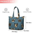 thumbnail image 4 of French Bulldogs Blue Travel Tote Bags for Women Carry On,Large Weekender Bags for Women Travel,Multi Functional Duffle Bag for Work,Shopping,Sports, 4 of 5