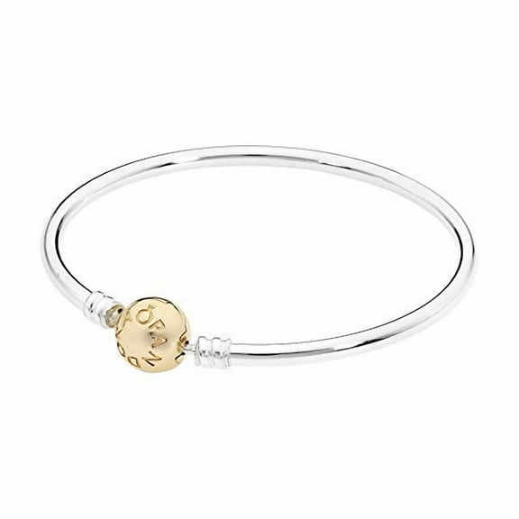 Sterling Silver w/ 14K Gold Clasp, 17 cm / 6.7 in Bracelet 17 cm 590718-17