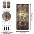 thumbnail image 3 of Set of 2 Black Table Metal lamp Battery Powered Cordless Accent Light with Edison Style Bulb Battery Operated Great for Weddings Parties Patio Events for Indoors Outdoors, 3 of 6