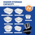 thumbnail image 2 of Stelive 24 Pack Food Storage Container Set, Leak Proof Lunch Boxes, Microwave, Dishwasher & Freezer Safe, BPA-Free Clear Plastic Storage Containers for Home & Kitchen Organization with Labels & Pen, 2 of 12