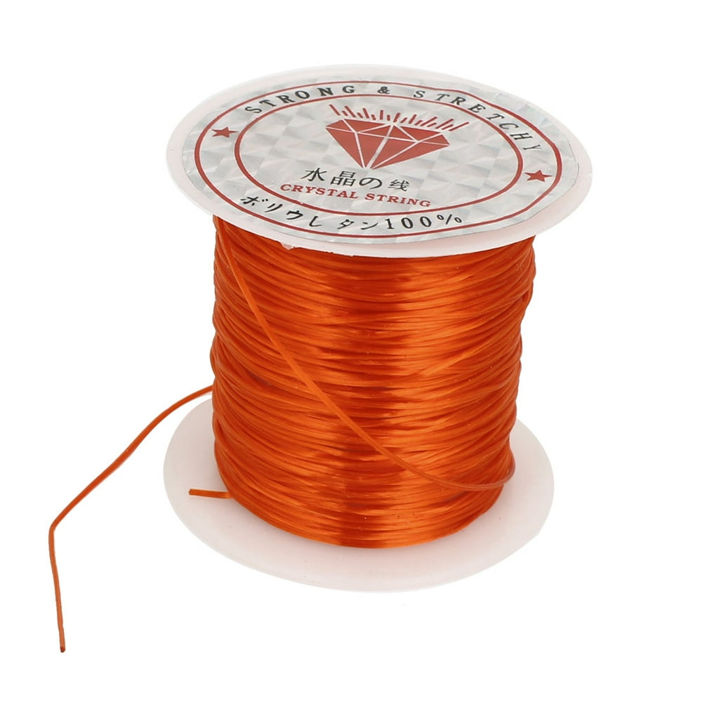1mm Burnt Orange Elastic Stretch Beading String Thread Cord Wire for