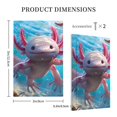 thumbnail image 3 of Daiia Cute Underwater Axolotl Pattern Decorator Wall Plate Child Safe Outlet Cover, Switch and Outlet Covers,Size 1-Gang 5.0" x3.0" , Polycarbonate Thermoplastic-Style V, 3 of 6