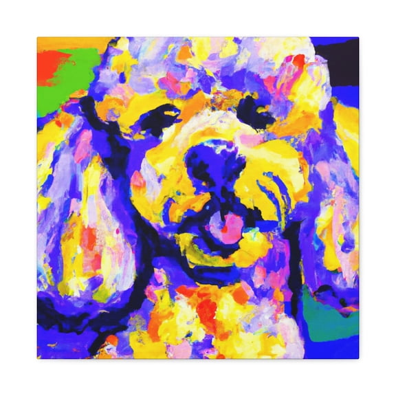 Fauvist Poodle Snapshot - Canvas