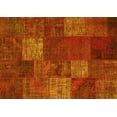 thumbnail image 1 of Ahgly Company Indoor Rectangle Patchwork Yellow Transitional Area Rugs, 8' x 10', 1 of 4