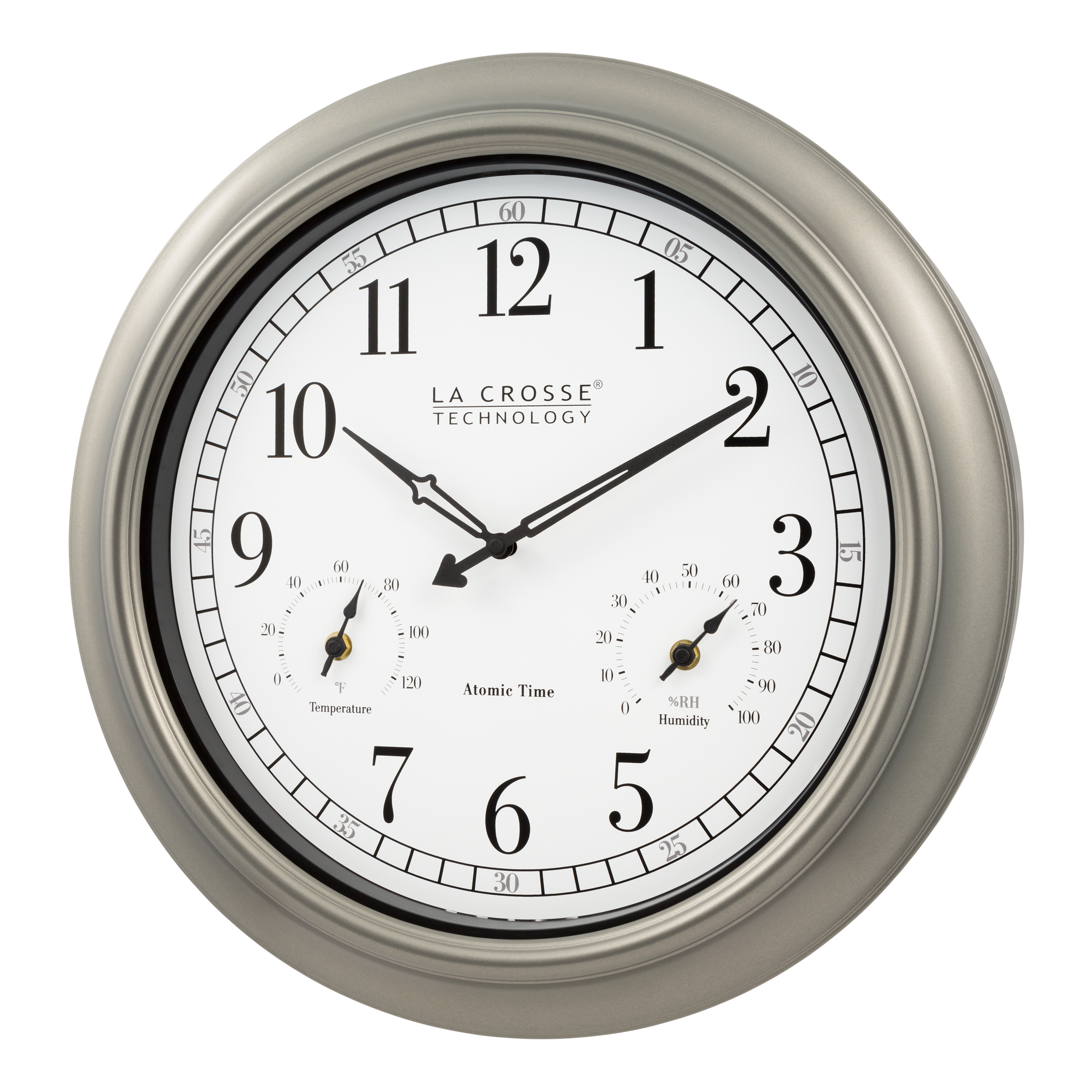 La Crosse Technology WT-3181PL-Q 18" Analog Wall Clock – Quartz, Indoor/Outdoor (Open Box)