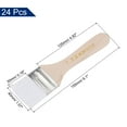 thumbnail image 2 of Uxcell 24Pcs 6" Paint Brush 1.6" Width Soft Nylon Bristle with Wood Handle for Wall, Cabinets, Fences White, 2 of 5