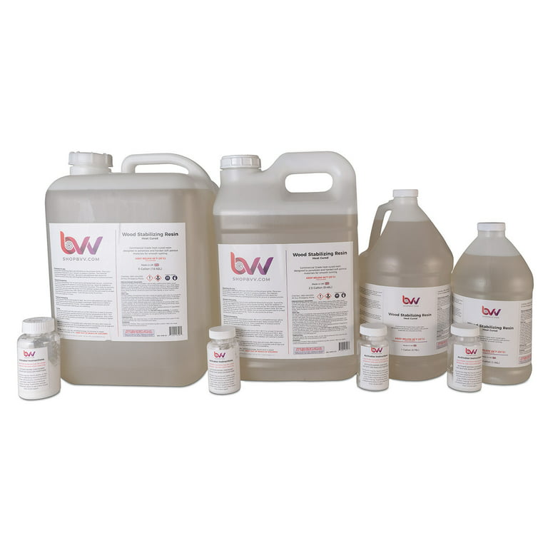 BVV Wood Stabilizing Resin Pre-Mixed (Superior to Cactus Juice) size 1  Gallon 