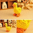 thumbnail image 4 of jiaroswwei Braided Rope Dog Slipper Bear Duck Pet Dog Teeth Cleaning Chew Teething Toy, 4 of 8