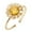 Gold, variant on BAYAIXZ Wedding Bands Women Stylish Personality Daisy Sunflower Zircon Ring Sweet Flower Opening Ring Daughter Rings With Beads Spinning Rings Women Gifts Wedding Bands (Gold,One Size)