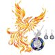 thumbnail image 1 of Teissuly The Fire Inside Me Burns Brighter Than The Fire Around Me Flying Birds Necklace Teissuly WER202310165880, 1 of 1