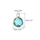 thumbnail image 2 of Cristal Natal Piedra Dije, Marzo Colgantes Gota Cuenta Cielo Azul, para Joyería Fabricación, Aretes, Collares, Pulseras, Paquete de 20, 2 of 6