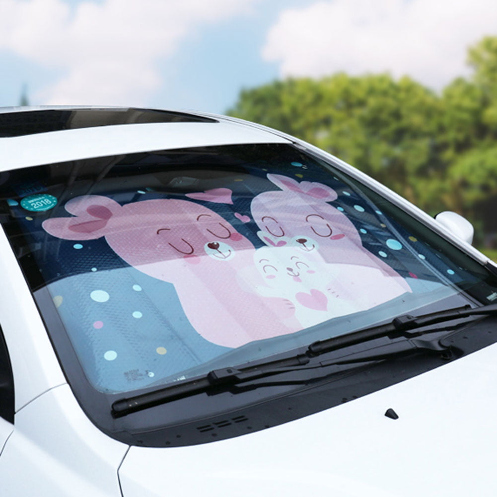 Car Windshield Sunshade Pig Painting Car Windshield SunshadeAuto Front Window Sun Shade Keeps Vehicle Cool Uv Rays