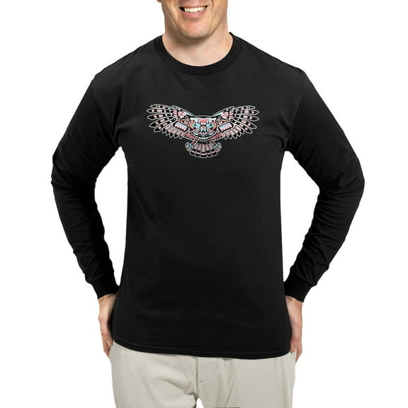 CafePress - Mystic Owl In Native American Style Long Sleeve T - Long Sleeve Dark T-Shirt