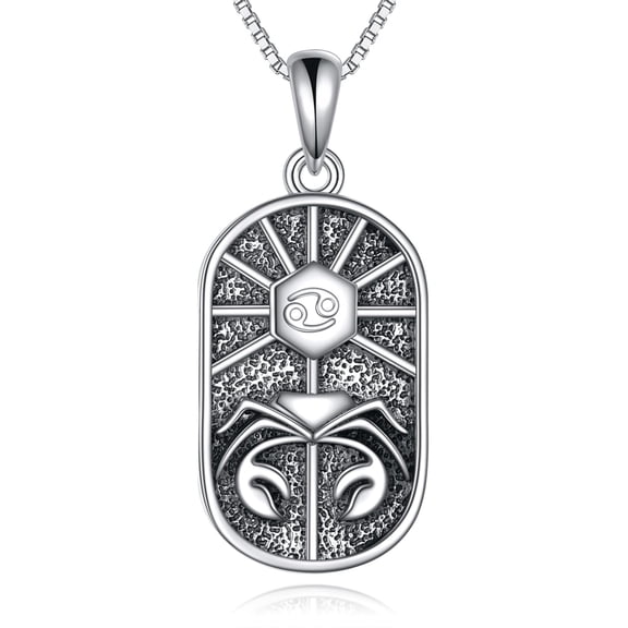 Cancer Necklace for Women 925 Sterling Silver Zodiac Sign Constellation Pendant Astrology Horoscope Cancer Jewelry