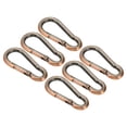 thumbnail image 1 of Unique Bargains 5mm Spring Snap Hook Clips Chain Quick Links Connector Ring Lock 88 Lbs Red Bronze 6 Pack, 1 of 6