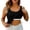 Black, variant on High Neck Long Sleeve Built in Bra Tank Top Seamless Slim Fit Camisole For Layering Comfortable Basic Shirt Back Support Top Women