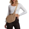 thumbnail image 3 of CAIXIA Women Crossbody Bags Womens Stylish Casual Corduroy Crossbody Bag, Zipper Closure Adjustable Strap Travel Daily Shoulder Purse, 3 of 9