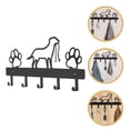 thumbnail image 4 of 1 juego de perchero de pared de metal resistente con 5 ganchos, para sombreros y llaves, para el hogar, 4 of 7