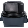 thumbnail image 5 of Carlisle Sanitary Maintenance B642224 44 & 55 gal Bronco Round Trash Can Dome Lid with Hinged Door - Black, 5 of 7