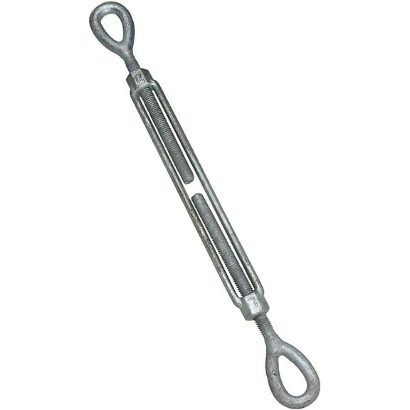 Stanley N177-410  Galvanized Eye Eye Turnbuckle, Forged Steel