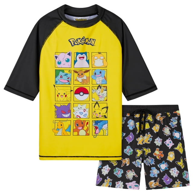 Set de trajes de baño Pokémon para niños, bañador y bañador de 9 a 10 años