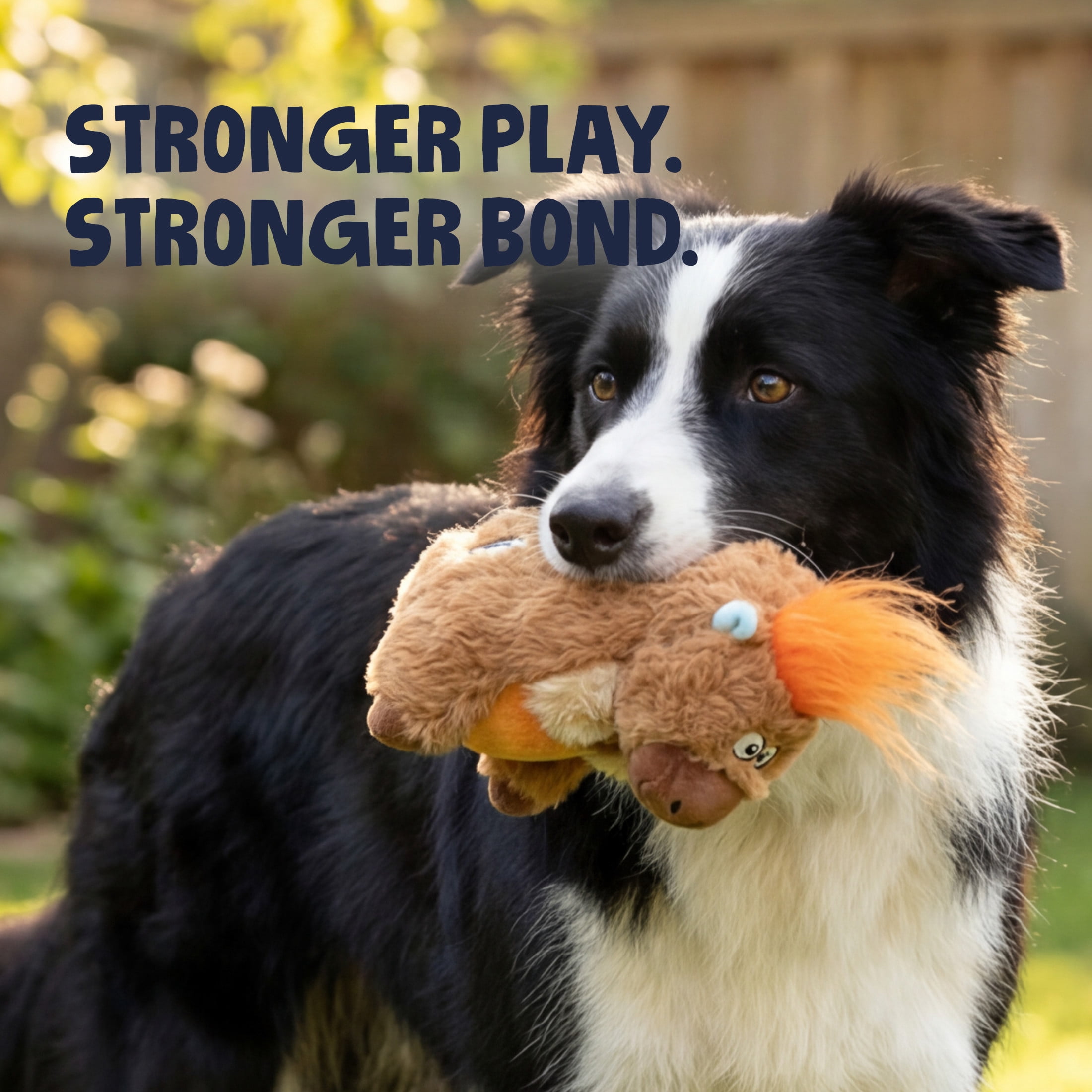 goDog Silent Squeak Capybara Ultrasonic Squeaky Dog Toy, Plush with Chew Guard Technology, Small