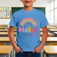 thumbnail image 2 of MEZZALL Kindergarten Hello School I Come Children Short Sleeve O-Neck First Day At School T-Shirts Nursery Graduation T Shirts Holiday Toddler Blouses Tops, 2 of 4
