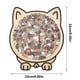 thumbnail image 2 of Rompecabezas de madera de 135 piezas con forma de gato de colores, ideal para amantes de los gatos. Rompecabezas con silueta de gatito, juguete antiestrés de madera de 24 cm (9,5 pulgadas) para estim, 2 of 2