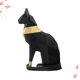 thumbnail image 2 of Gato egipcio 3D estereoscópico de papel, modelo DIY, decoración moldeada a mano, adornos, juguetes, origami geométrico tridimensional, negro (papel iridiscente negro y dorado), 2 of 7