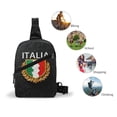 thumbnail image 6 of Sling Crossbody Backpack Italia Italian Italy Collapsible Chest Shoulder Cross Body Bag Daypack for Women Men, 6 of 7