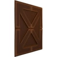 thumbnail image 2 of Ekena Millwork 19 5/8"W x 19 5/8"H Xander EnduraWall Decorative 3D Wall Panel, Universal Aged Metallic Rust (12-Pack for 32.04 Sq. Ft.), 2 of 6