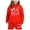 Red, variant on WOYY Toddler Girls Outfits Bow Print Hoodie Sweatpants Sweatsuit, Sizes 2-3T