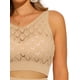 thumbnail image 5 of INSPIRAR CHIC Conjunto de 2 Piezas con Corte Hueco para Mujeres, Top Corto de Cuello en V y Falda con Abertura, Talla M, Caqui, 5 of 6