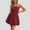 Wine, variant on ZZwxWA Women's Tube Top Dress 2025 Summer Casual Smocked A Line Sundress Trendy Strapless Bubble Short Mini Dresses Cocktail Party