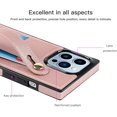 thumbnail image 4 of for iPhone 13 Pro Max Wallet Case for Women,Removable Adjustable Strap Crossbody Card Holders Cover Neck Strap Lanyard Purse Shoulder Strap w/Kickstand Purse Case for iPhone 13 Pro Max KB Rose, 4 of 14