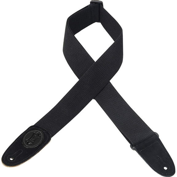 Levy's MSSBC8-BLK 2" Adjustable 2" Cotton Guitar & Bass Strap Black