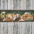 thumbnail image 3 of El Arte de la Pared de la Montaña de Madera Traerá una Decoración Artística A Dos Aguas, Decoración de la Escena de la Luna del Atardecer A, 3 of 6
