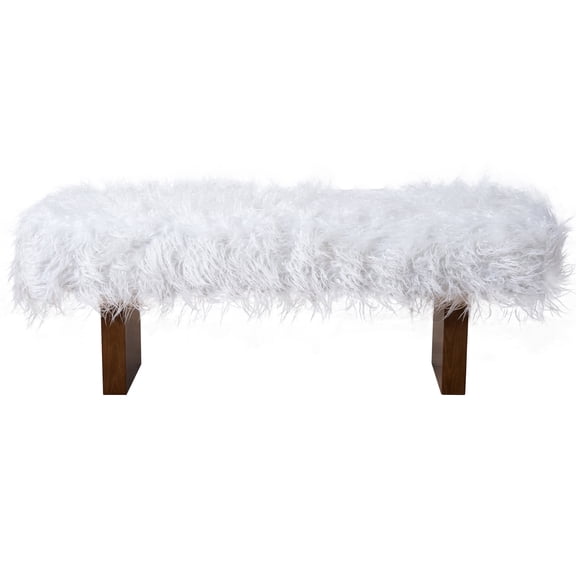 Kaido 51" Wide Japandi Style Plush Upholstered Luxury Bench in Khaki