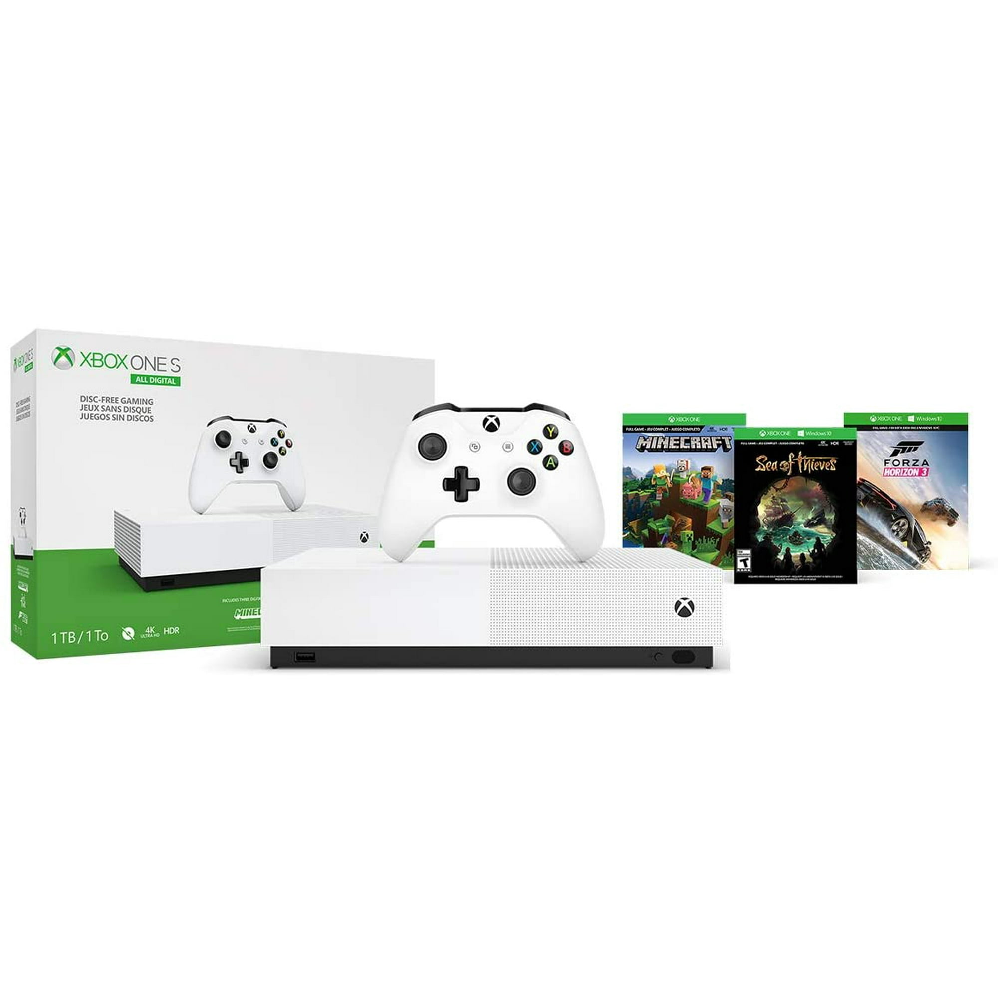 Microsoft Xbox One S 1 TB All-Digital Edition Console (Disc-free