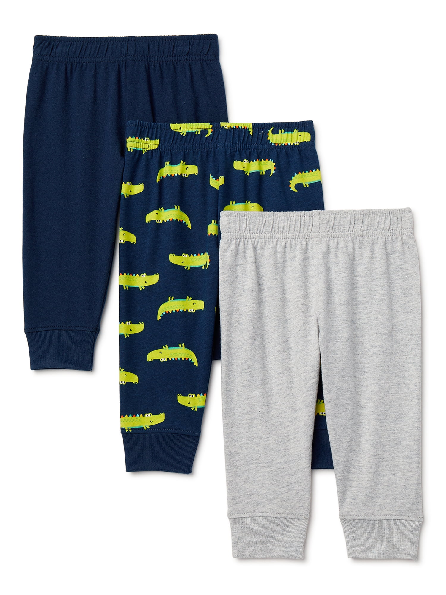 Garanimals Baby Boy Joggers, 3-Pack