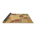 thumbnail image 2 of Ahgly Company Indoor Round Patchwork Brown Transitional Area Rugs, 7' Round, 2 of 4